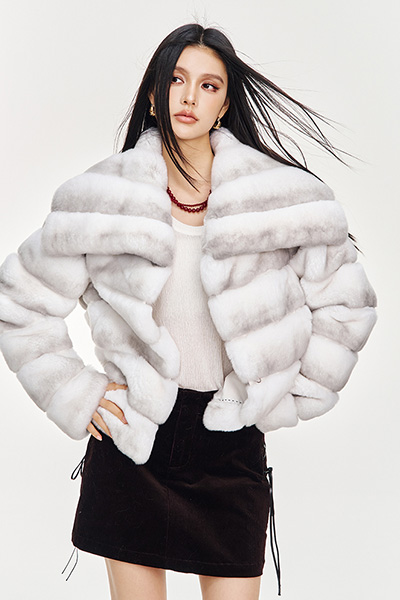 Rex rabbit Fur Coat