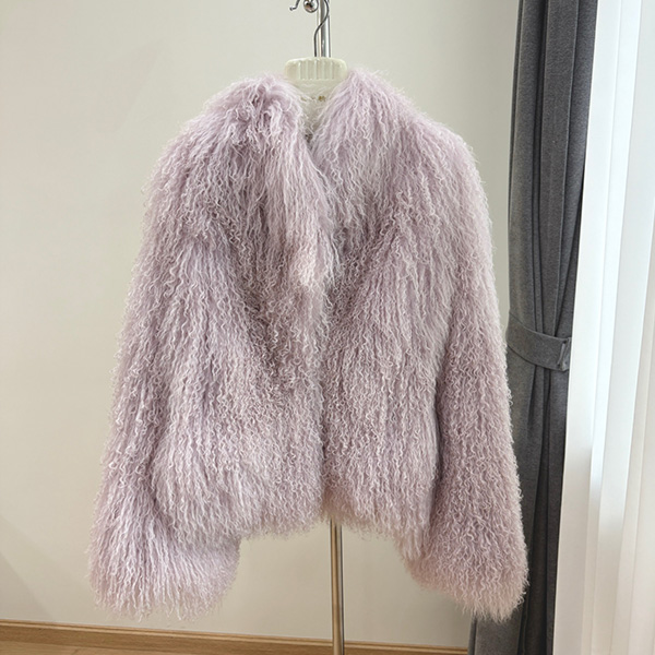 Tan Sheep Fur Coat